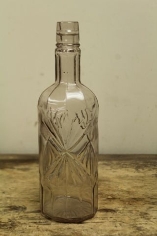 Antique Fancy Unembossed Hayner Back Bar Whiskey Bottle