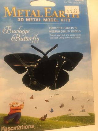 Fascinations Buckeye Butterfly 3d Model Nature Metal Earth Mms124