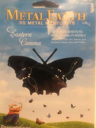 Eastern Comma Butterfly (fascinations Metal Earth 3d Laser Cut Metal Model Kit)