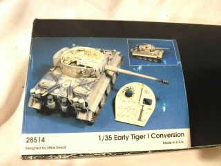 1/35 Kirin Early Tiger I Conversion 4 Parts Not Complete 28514