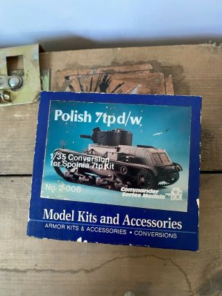 Polish 7tpd/w Conversion Kit 1:35 For Spojnia 7tp With Resin And Metal Parts