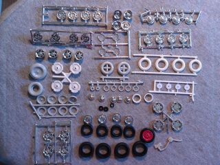1/25 Scale Wheel And Tire Parts Junkyard.