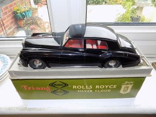 Tri - Ang Minic Electric 1:20 Scale Plastic Battery Operated Rolls Royce Car Boxed