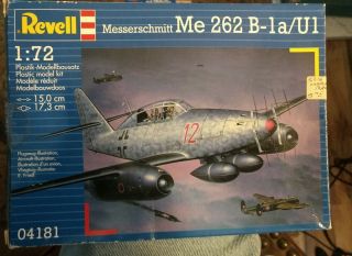 World War Two German Me 262 Jet 1/72 Scale By Revell Factory Parts