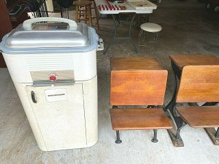 Vintage Child School Desks & Westinghouse Roaster