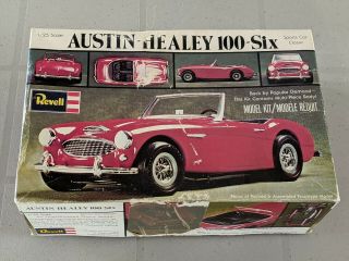 Revell Vintage Model Kit H - 1202 Austin - Healey 100 - 6 Unassembled W/ Instructions