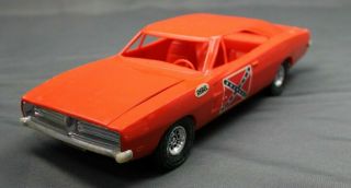 Vintage Dukes Of Hazzard General Lee 1969 Dodge Charger By Processed Plastics