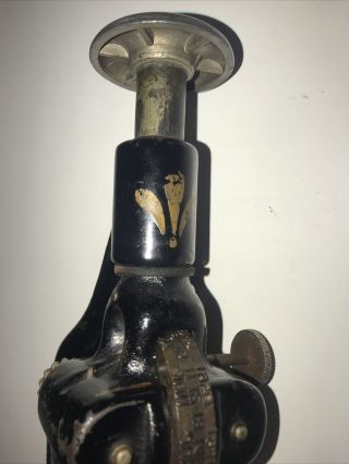 Rare Antique Benjamin B.  Hill Cast Iron Mechanical Date Stamper 1871 - 1922 3