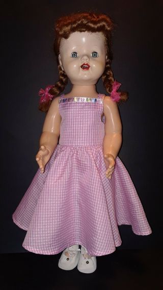Vintage Impco Tina Toddler Saucy Walker Type Doll 19 "