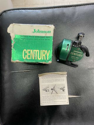 Vintage Johnson Century 100b Spin Cast Fishing Reel