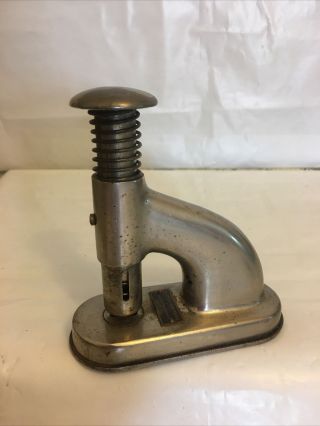Antique The Clipless Paper Fastener Co The Clipless Stand Machine Iowa