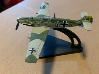 Diecast Metal Italeri Fabbri 1:100 Wwii German Luftwaffe Bf - 109 E Fighter
