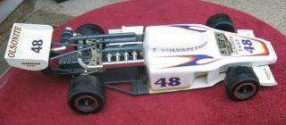 Jim Beam Indy 500 Olsonite Eagle 48 Bobby Unser Race Car Empty Decanter Stock H