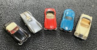 Vintage Wiking Mercedes Group Of 5 - 1:87 Scale Die Cast Plastic - Germany