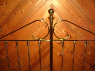 VINTAGE 1980 ' s KING Size BRASS Plated Headboard (5 ' H x 75 