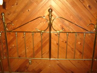 VINTAGE 1980 ' s KING Size BRASS Plated Headboard (5 ' H x 75 