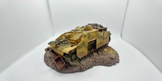 King & Country Sp08 Destroyed German Stug Tank German Army Diorama Wwii Bulge