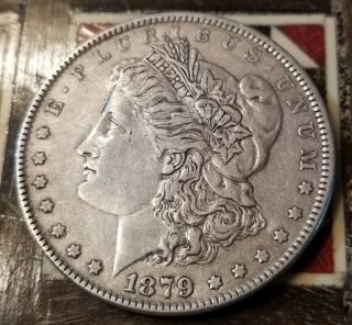 1879 - P Morgan Silver Dollar,  Circulated