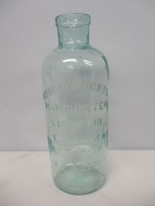 Large Antique Robert Gibson Manchester England Apothecary Tablets Counter Jar