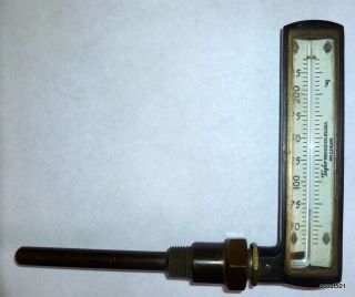 Antique 20s Taylor Instrument Industrial Thermometer Rochester Ny