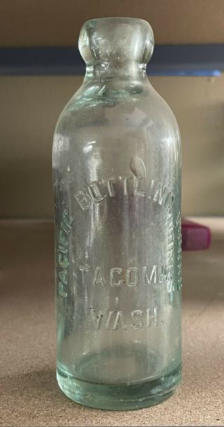 Antique Washington Hutchinson Soda Pacific Bottling Tacoma