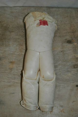 Antique No Arms Or Feet Germany Floradora 13 " Doll Bisque W/joint Leather Legs,