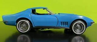 Franklin 1968 " 427 " Corvette Coupe " T - Top " 1:24 Scale Diecast - - Sharp