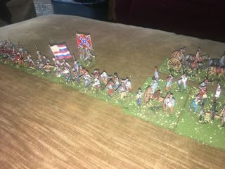 50 Painted 1/72 - Confederate Alabama Infantry Regiment & Artillery W Whitworth
