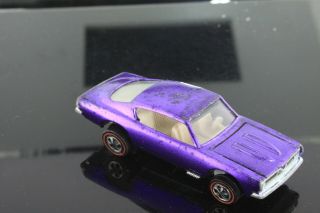 Custom Barracuda Purple Usa White Int Unrestored Hot Wheels Redline: