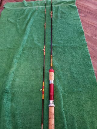 1 - Berkshire Mohawk No.  1425 - 66 Vtg 7ft Spinning Fishing Rod 2pc Usa Collectible