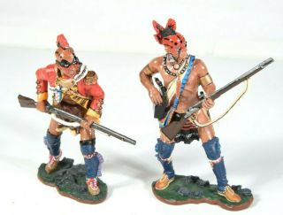 Indian Warriors " King & Country " (revolutionary War) Br42 & Br43