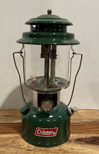 Vintage Coleman Double Mantle Lantern Model 220j Dated 10 - 78