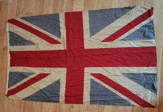 Antique Vintage Printed Union Jack Flag England British