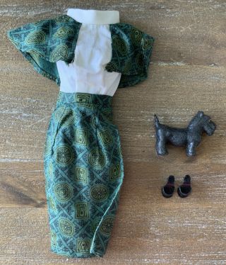 Vintage Tressy Doll Budget Fashion - Vhtf Town N Country Dress Dog