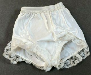 20 " Vintage Madame Alexander Cissy Doll Panties White With Elastic Waist - Xcma1