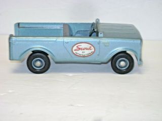 28 Vintage Tru Scale International Harvester Scout Metal Toy Truck Blue