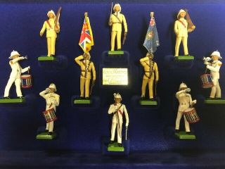 Britains Toy Soldiers The Royal Marines Tercentenary Jamaica 10 Figs Cat 5829