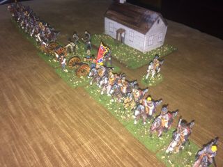 25 Painted 1/72 - Civil War Confederate Virginia Cavalry W Light Horse Artillery