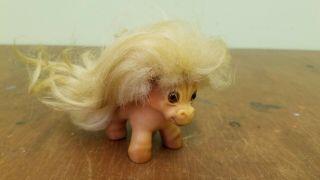 Vintage 1964 Troll Pony Dam Things Blonde Mane Doll