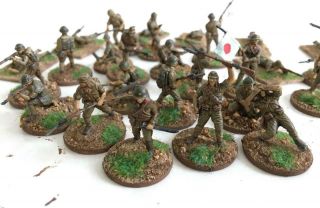 X27 Ww2 Japanese Soldiers - Matchbox - Painted - 1/72