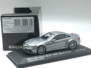 Minichamps Mercedes Benz Sl65 Amg Black Series Grey Metallic 400 038220 1/43