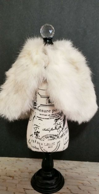 Vintage Fashion Doll Rabbit Fur Cape For Cissy Or Large Fashion Dolls