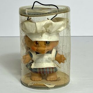 Vintage Totsy Troll Doll Cook Nik 4 " Nib