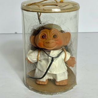 Vintage Totsy Troll Doll Doc Nik 4 " Nib