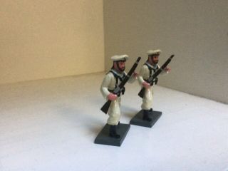 Boxer Rebellion.  2 Austrian Sailors.  Trophy Of Wales.  54 Mm Metal Toy Soldier