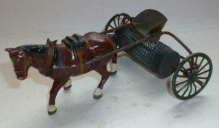 Johillco Prewar Vintage Lead Farm Horse Drawn Roller - 1920/30 