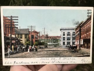 Antique 1906 Thirteenth Street - Gulfport,  Miss Mississippi Gulf Coast Postcard