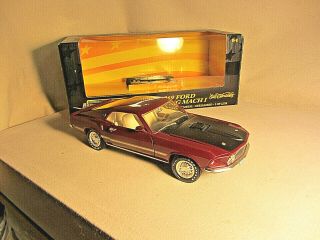 Ertl 1969 Mustang Mach 1 - 1:18 Deep Red/Black - with Box 2