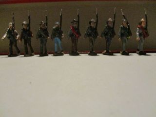 Glossy 54mm American Civil War Confederate Infantry Marching