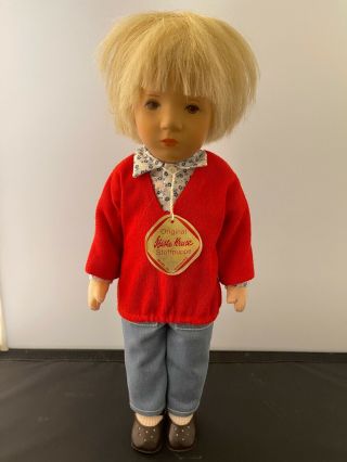 Vintage Kathe Kruse Stoffpuppe Girl Doll 14 Inch